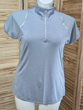 Annika Cutter & Buck Light Gray Quarter-Zip Athletic Top  Size XL